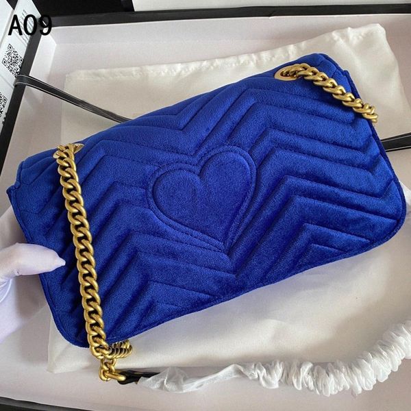 

[with box] luxurys designers bag women double g velvet love seal fashion marmont bags crossbody handbag 90n0#