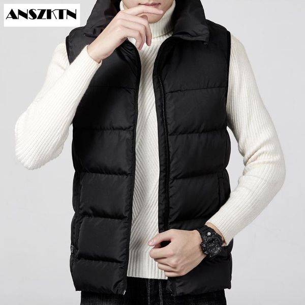 

men's vests heated heating vest outdoor usb infrared men jacket waistcoat electric winter warm cotton down coat, Black;white
