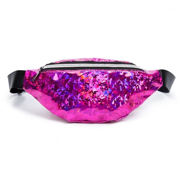 

waist bags women bum pu leather bag lightweight practical fashion street trendy fanny pack sequins belt all-match zipper crossbody1