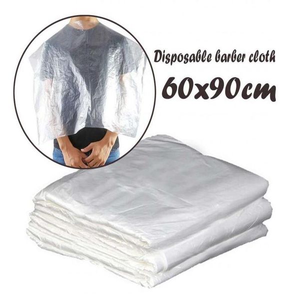 

50 100 pcs capas desechables peluqueria disposable cloth haircut capes pe waterproof apron dye hair cape barber hairdressing h sqcdmm