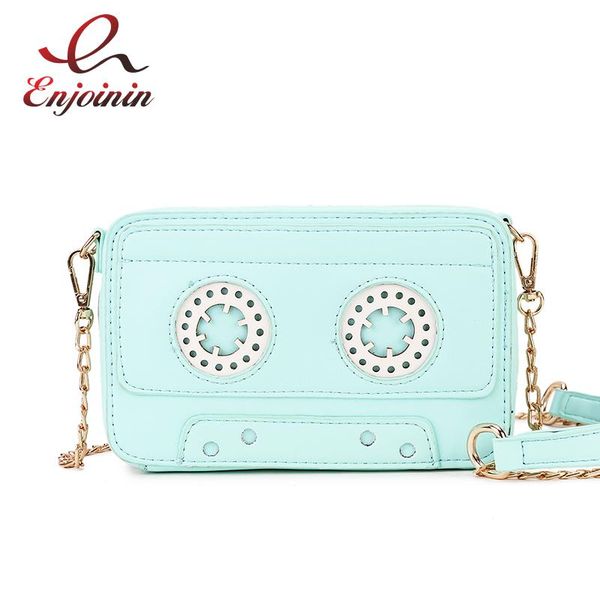 

fun tape design pu candy color ladies chain purse crossbody mini messenger bag for women clutch bag female bolsa handbag flap