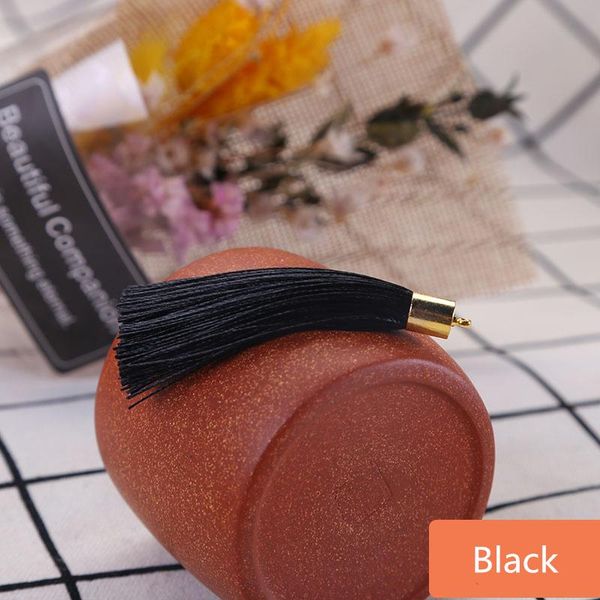 

50pcs mini metal cap tassel jewelry curtain garments decorative accessories diy key cell phone bag fringe trim tassel pendant h jllynu