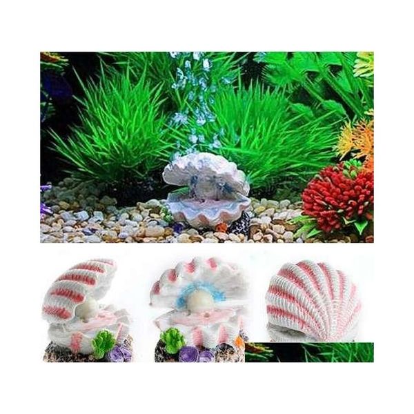 

shell pearl air stone aquarium fish tank ornament shell bubbler bubbling decor aquarium decoration aquarium background wwaah