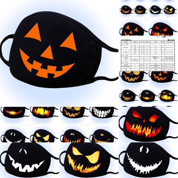 

masks factory halloween designer fashion dustproof cotton washable reusable festival face personalized printing cycling pkcny