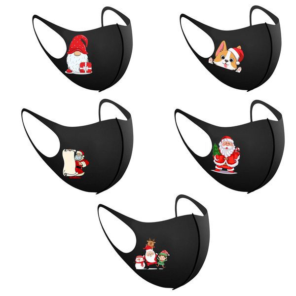 

mouth child washable 5pcs for new christmas protection earloop mask happy new years eve brethable mascarilla winter