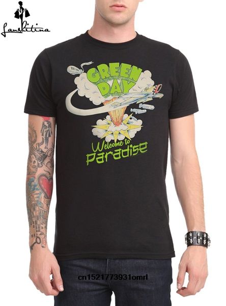 

мужчины футболка дешево отпечатано вскользь green day добро пожаловать в рай смешно тенниска новизна тенниска женщины спорта с капюшоном hoo
