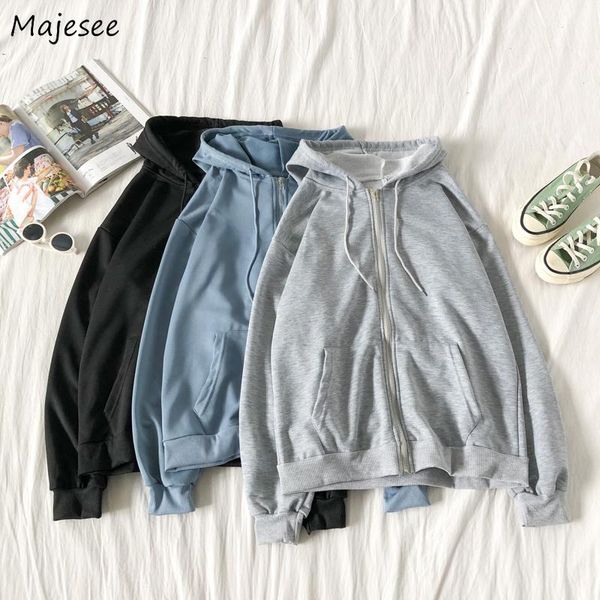 

men jackets coats hooded autumn solid simple all-match male outwear bf ulzzang ins training leisure teens korean trendy, Black;brown