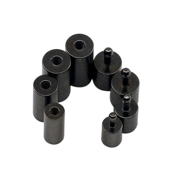

10pcs/lot black gold rhodium color metal plating clasps for diy leather bracelets necklace connectors jewelry making bbypxz, White;red