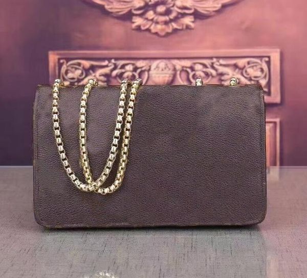 

2021 women one-shoulder bag fashion quality women's cross body bag chain handbag fashion design women's wallet gift dust bag packa