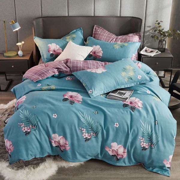 

pure cotton matte 4-piece gift quilt cover student dormitory 3-piece cotton sheet quilt cover bedding