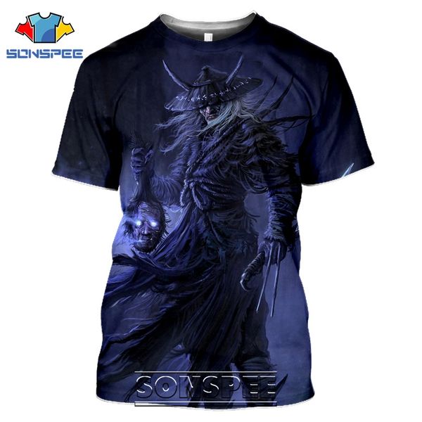 

japan samurai ghost japanese style 3d print shirts horror kawaii plus size men clothing