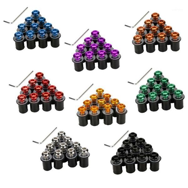 

universal motorcycle windscreen windshield bolts screws kit fit for motorcycle dirt bike 5mm bolts m5 aluminum easy to install1