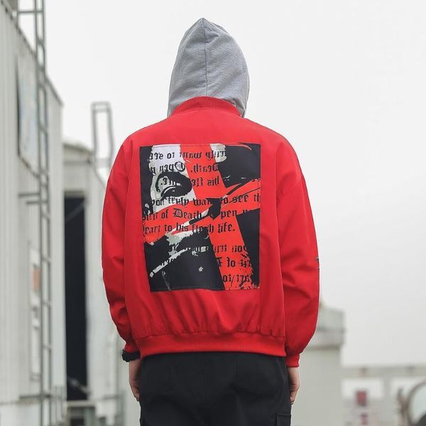 

mens zip up hoodie hooded jackets for men streetwear casual hip hop bomber spring autumn fashion clothing1, Black;brown