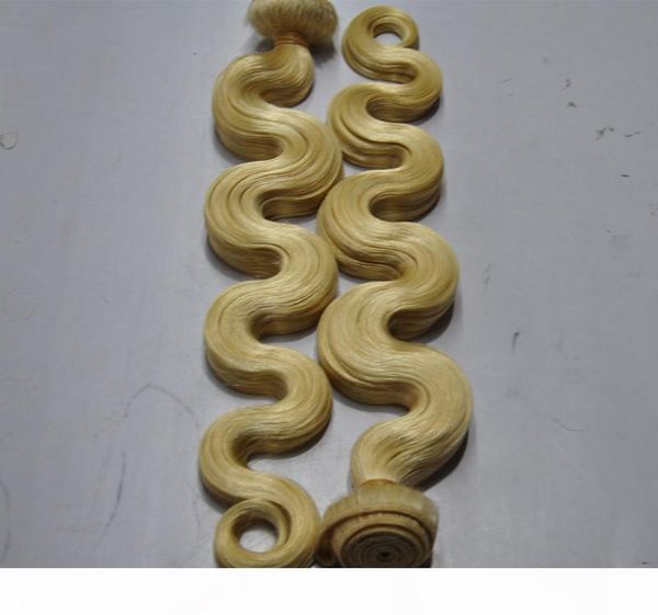 

after bleached blonde 613# hair bundles length 10-28 inch 100% human hair weave non remy hair extensions, 95g bundle& 3pcs one lot, dhl, Black