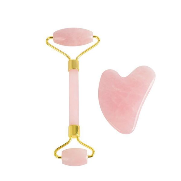 

100% natural jade guasha scraper face mas rollers rose quartz mas stick gouache scraper for facical foot m jllqkd