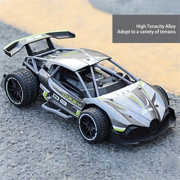 

1:16 kids remote control car 2.4g alloy 4-channel 2-wheel off-road vehicle rechargeable drift high-speed toy car y200413