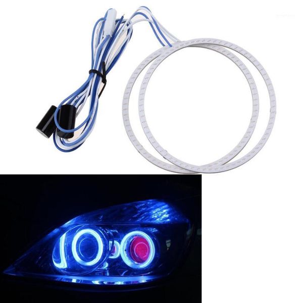 

possbay 1 pair for lada/cammas/vodka 60mm car led driving running angle eye socket turn brake flexible tube lights luces coche1