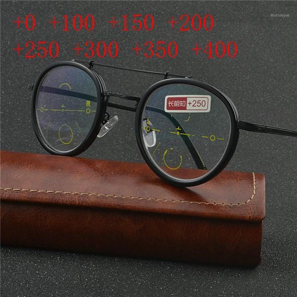 

sunglasses black round progressive multifocal reading glasses men bifocal eyeglasses see near and far eyewear women diopter nx1, White;black