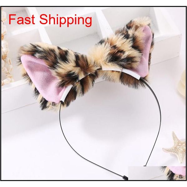 

cute sale women fox ear headbands fashion children hair accessories plush fox cat ears hairb qylbcs beauty888, Silver