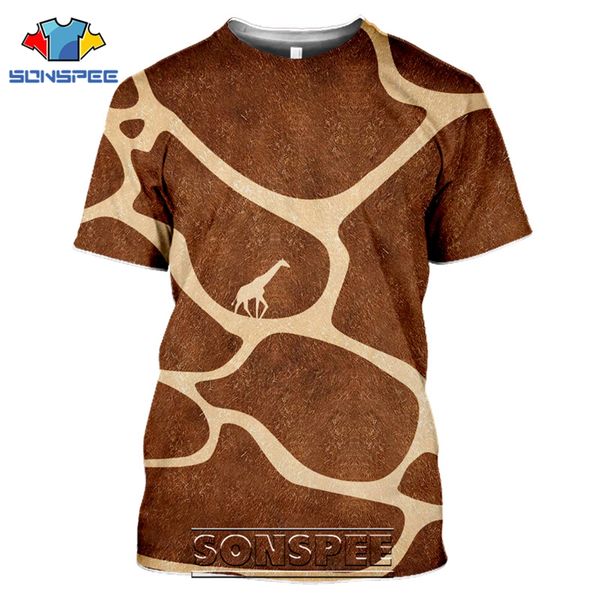 

giraffe cartoon animal 3d print shirts oversized aesthetic harajuku men clothing