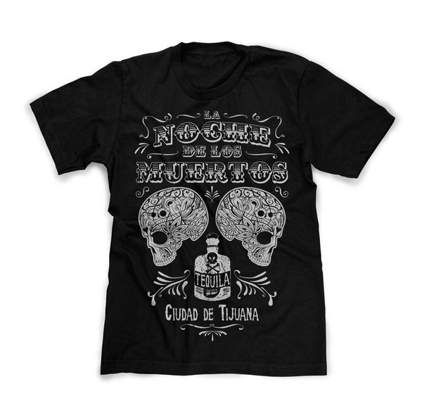 

sugar skulls tequila tijuana night of the dead vintage style brand cotton men clothing male slim fit hoodie designers t shirts sweatshirt