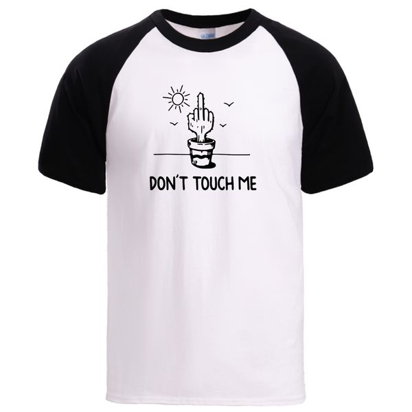 

dont touch me letter print mens summer raglan new arrival short sleeve loose pullover black tee hooded sweatshirt hoodie men t shirt