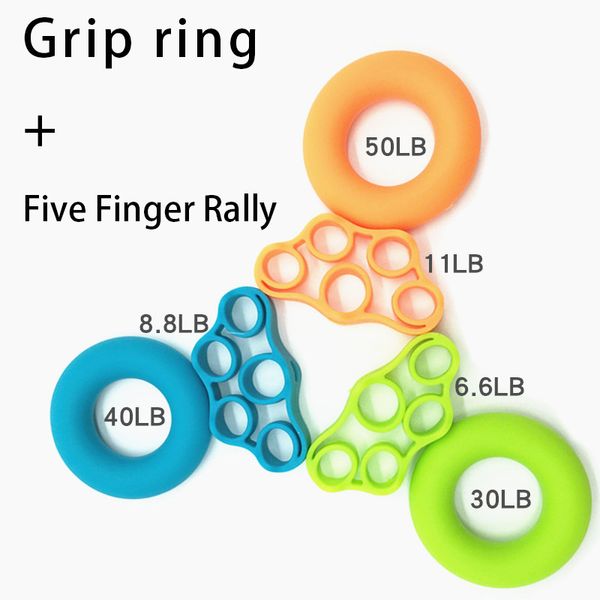 

силиконовые рукоятки установить зажимное кольцо упрочнителя запястья finger heavy тренажер сила мышц восстановление gripper тренер снятие ст