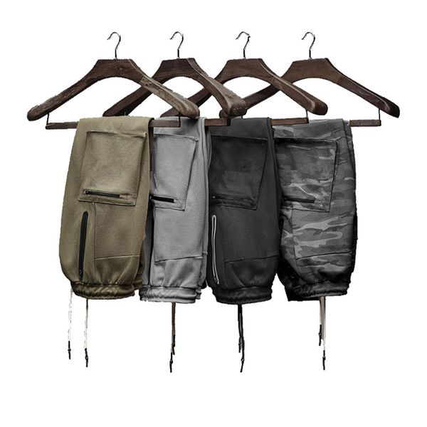 Herren Jogger Sport Multi Pockets Cargo Hosen Ropa Homme Training Taktische Hosen Männer in voller Länge Pantalon Reißverschluss Fußhose 201110