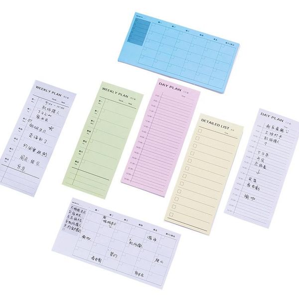

daily weekly and monthly list memo notebook pure color learning office schedule can tear n times post memo pad stationery bbyicj lipper
