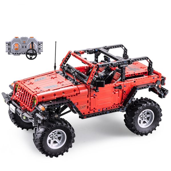 

cada remote control jeeped car fit technic adventurer building blocks bricks set kid boy toy educational gifts 1008