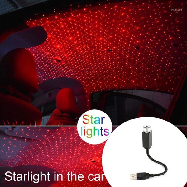 

paieimai led car roof star night lights projector lamp atmosphere galaxy light usb plug decorative star lamp universal auto1