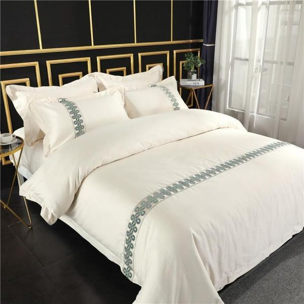 

jpieces king  size duvet cover fitted sheet or bed sheet set 600tc cotton l style bedding set breathable soft1