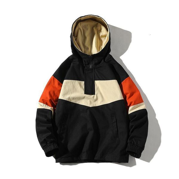 

streetwear casual men jacket 2020 spring mens bomber jacket coat hooded windbreaker male outwear drop shipping, Black;brown