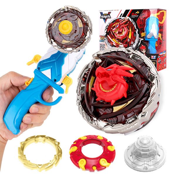 

high class gyro toy metal fusion 4d constellation battle with one-button 180 degree flip launcher for children gift y200703