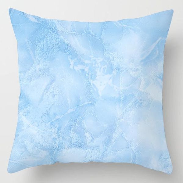 

new modern nordic marble blue cushion cover geometric floral decorative pillows case livingroom 45x45cm sofa throw pillow covers swy sqcsvk