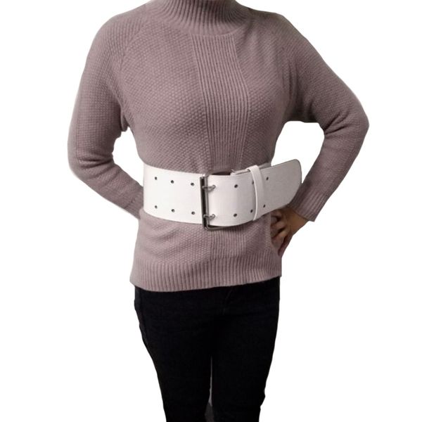 

wide for women vintage fashion pu leather cool waistband white black accessories slimming belt ceinture femme y200501, Black;brown