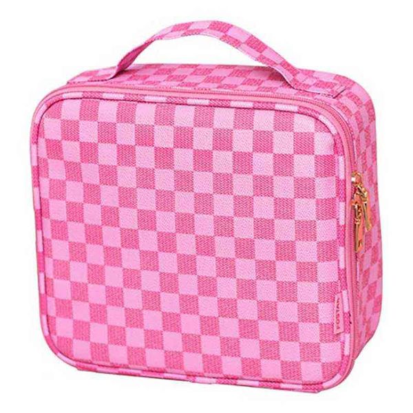 NXY Cosmetic Bags Travel Makeup Portable Case Организатор Кисти Комплектующие Туалетные Цифровые с регулируемыми разделителями 220302