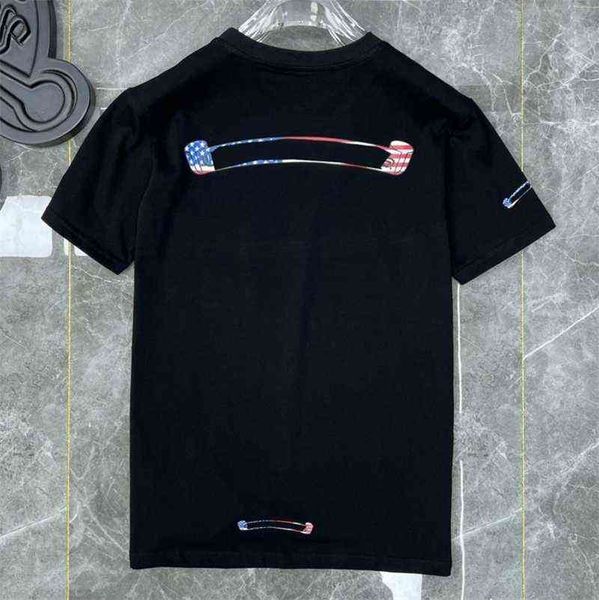 

ch men's loose summer classic designer t shirts short sleeves letter horseshoe sanskrit cross print sweatshirts t-shirts woman tees peu, White;black