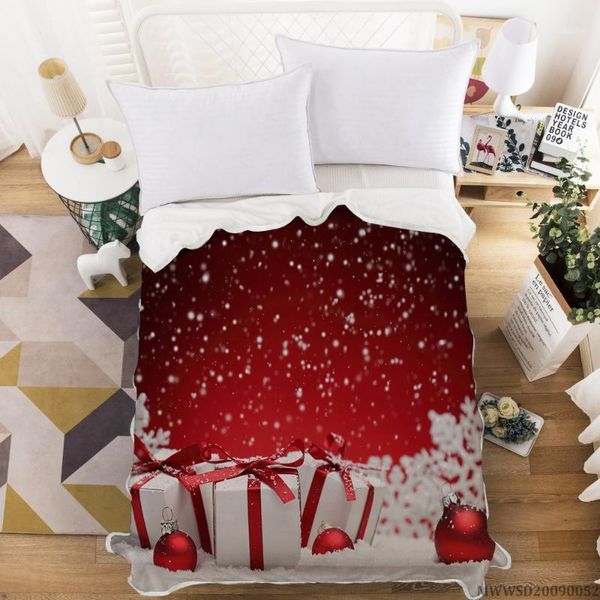 

2020 christmas warm sofa blanket hd printed flannel air conditioner blanket christmas decor for home1
