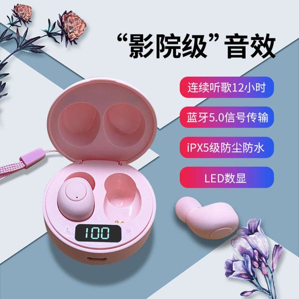 

p06 5.0 tws stereo macaron digital display true wirels bluetooth headset