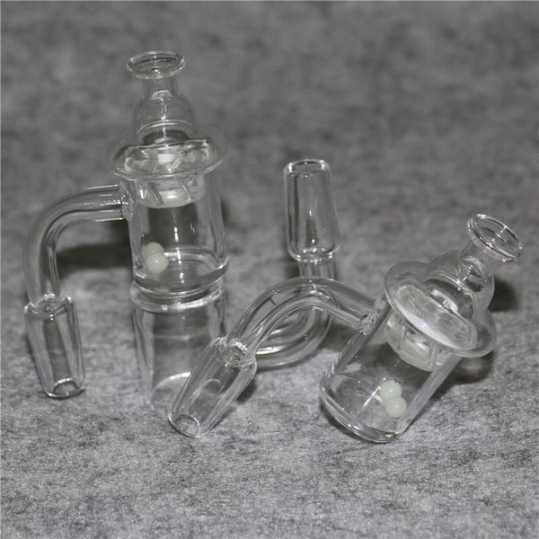 Smoking Pattern Quartz Banger con spin carb cap e perle terp 10mm 14mm 18mm maschio femmina quart bangers per bong dab rig