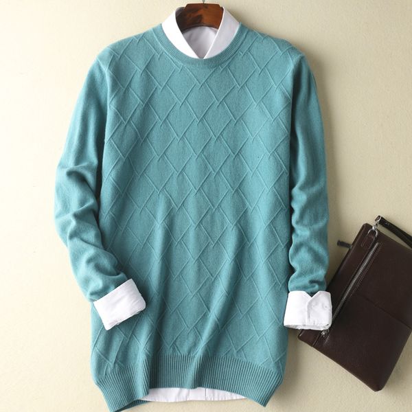 

2021 upper class 100% knitting male pullovers o-neck long 8 colours winter/autumn woolen man jumpers jufr, White;black