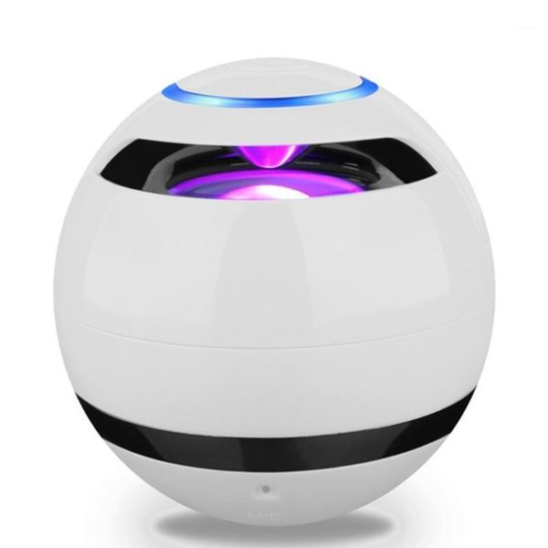 

ball bluetooth speaker with led light portable wireless mini speaker subwoofer with mic fm multicolored ball light1