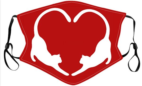 

fashion lady bear printed cotton mask for valentines day can contain pm2.5 warm breathable mask sle #98#15511103