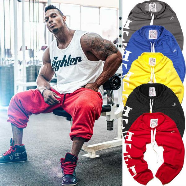 

muscle new plush sports pants men's brothers korean fashion casual pants fatten up loose warm pants, White;black