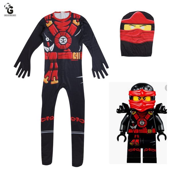 

Boys Child Halloween Costumes for Jumpsuits Christmas Fancy Ninjago Party Dress Ninja Costume Kids Suits