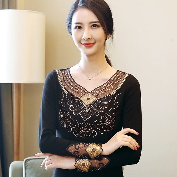 

nyohm autumn new women's coat sleeve bottom long korean fashion embroidery drill coat embroidered women's autumn small shirt q4nl, White