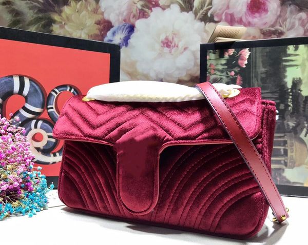 

women chain shoulder bags velour lady handbags senior crossbody bag new style women flap