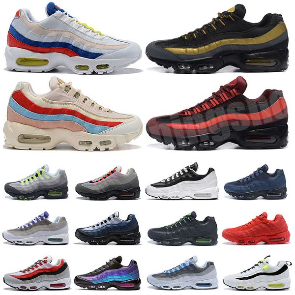 

2020 cushion air anniversary 95 mid mens shoes 2019 new sneakerboot black army green running shoes training sneakers sport shoes