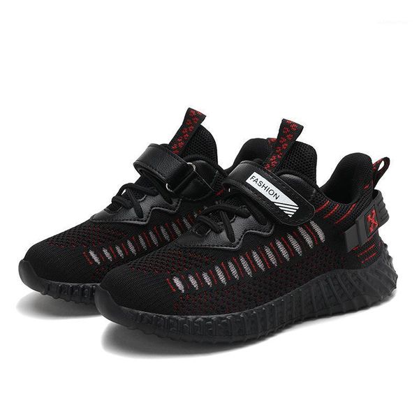 

size 26-39 children soft bottom outdoor sports shoes boys breathable anti-slippery sneakers girls wear-resistant casual sneakers1, Black